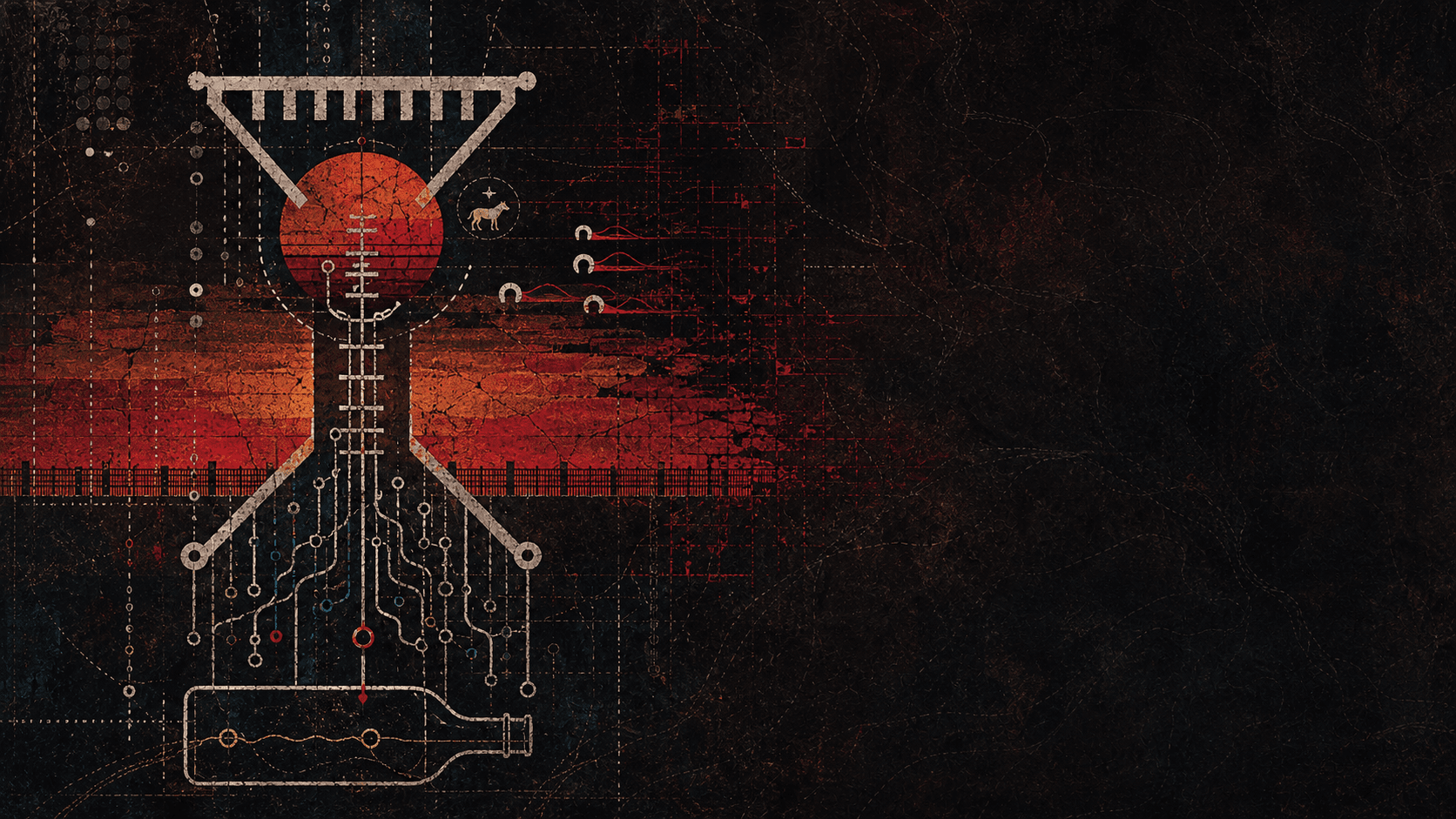 Sundown Protocol abstract wallpaper